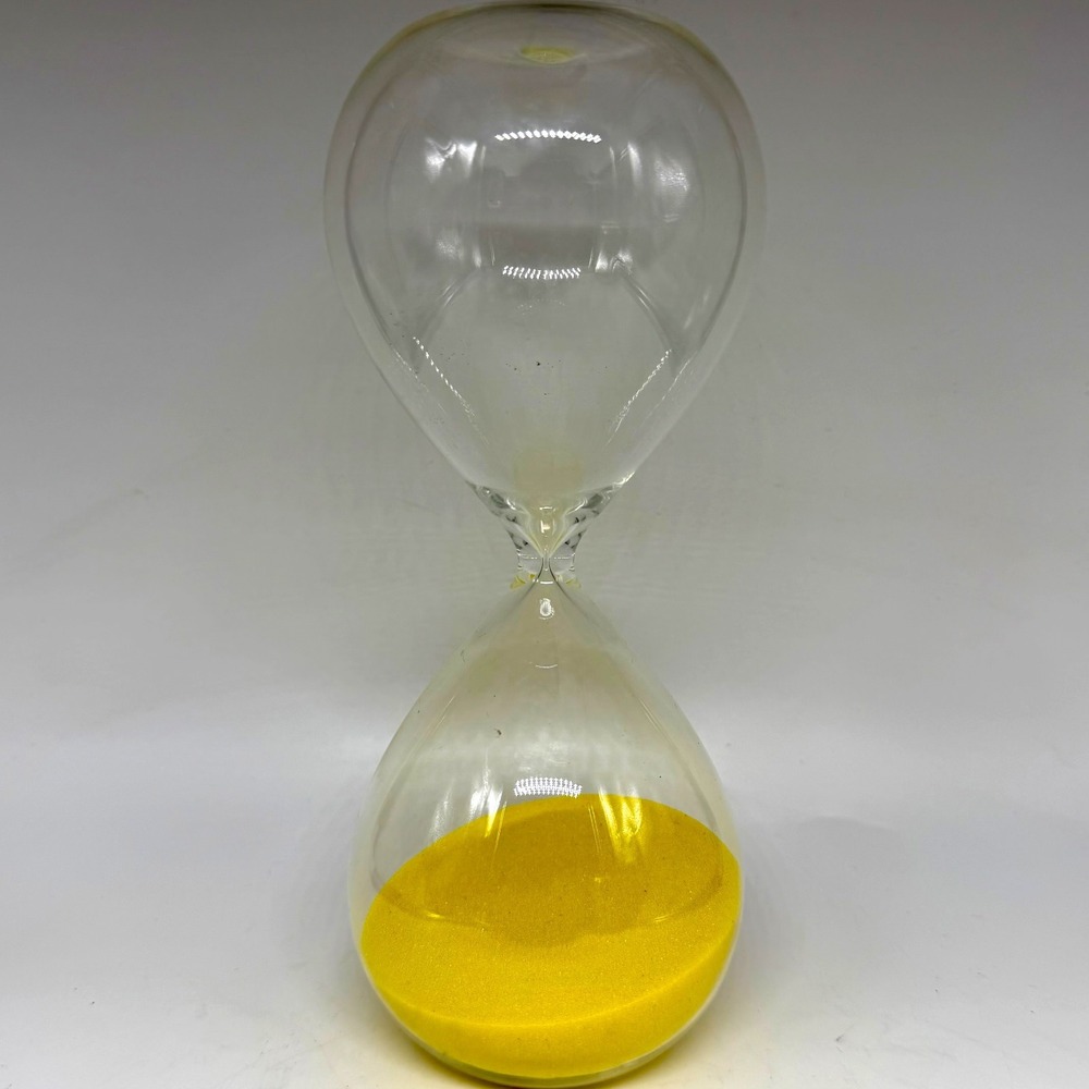 Yellow Sand Hourglassβ 30 Minute Glass Timer Modern Home Office Decor Excellent